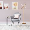 Garza Modern Brass LED Floor Lamp with Adjustable Heads