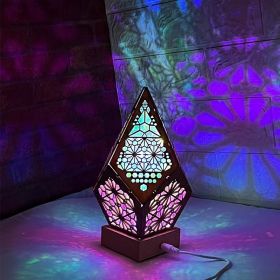 Bohemian Star Projector LED Table Lamp with Colorful 3D Light Effect