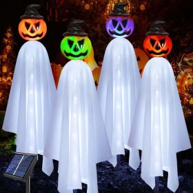 Upgraded Pumpkin Ghosts Halloween Decorations Outdoor