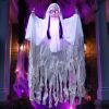 43-Inch Sound-Activated Light-Up Scary Girl Hanging Ghost