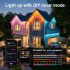 50FT Smart RGB Outdoor Eave Lights with 30 LEDs and 75 Scene Modes