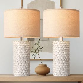 Modern Ceramic Table Lamp Set of 2 Table Lamps for Living Room