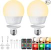 Brightown E26 Rechargeable Light Bulb with Remote and Timer