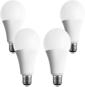4-Pack 50/100/150W Equivalent 3-Way A19 LED Bulbs, Warm White