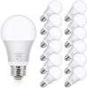 12-Pack A19 LED Light Bulbs – 100W Equivalent 5000K Daylight White E26