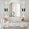 17"(H) Contemporary Crystal Wall Light, Chrome Finish with Bubble Crystal