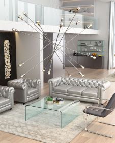 Belief 18-Light Chrome Ceiling Lamp