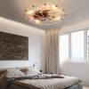 Low-Profile Caged Ceiling Fan with Lights & Remote – Modern Industrial Design
