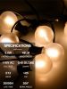25-Pack G40 LED Frosted Globe Bulbs – E12 Shatterproof Replacement Bulbs