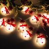 10 LED Snowman Christmas Garland String Lights – Festive Holiday Décor