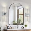 17"(H) Contemporary Crystal Wall Light, Chrome Finish with Bubble Crystal