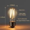 3 Color Temperature LED Bulb E26 Medium Base 60W Equivalent, 2700K Warm White and 6000K Daylight Color Changing Light Bulb 3CCT A19 LED 6W Clear Glass