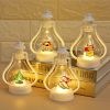 Portable LED Christmas Table Light – Santa, Snowman, Elk & Angel Holiday Décor