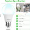 BUBO A19 LED Light Bulbs – 60W Equivalent, 5000K Daylight, 800 Lumens