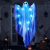 47" Halloween Hanging Light-Up Ghost with Spooky Blue LED Light