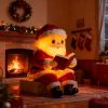 Santa Claus Reading Book Lamp – Vintage Light-Up Christmas Santa Statue