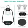 Dimmable Wax Melt Warmer Lamp with Hanging Hook & 2 GU10 Bulbs