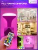 BR30 Color Changing Light Bulb, RGB+Warm+Cool White LED Flood Lights, 12W(100W Equivalent), 1050lm, Remote Control