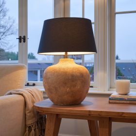 Basil Black Ceramic Table Lamp