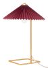 Charo Red and Gold Art Deco Table Lamp