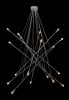 Belief 18-Light Chrome Ceiling Lamp