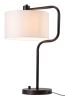 Middlemist White Table Lamp with USB Charging