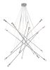 Belief 18-Light Chrome Ceiling Lamp