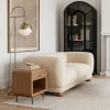 Waterloo Floor Lamp White & Bronze