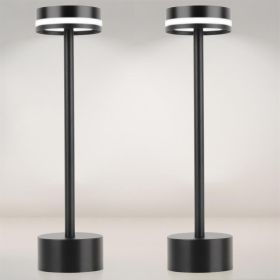2-Pack Cordless LED Table Lamps – 5000mAh Rechargeable Touch Dimmable Lights (Option: 2PCS)