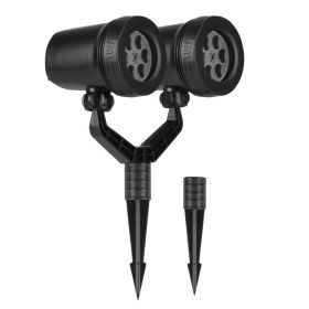 Christmas Snowflake Projector Light – Dual Head LED Stake Light (Option: 1Pc)