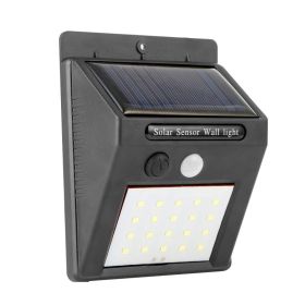 20 LED Solar Outdoor PIR Motion Sensor Light – IP65 Waterproof, 120° Wide Angle (Option: Black)