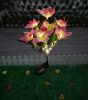 Solar Rose & Orchid Flower Lights – Waterproof LED Garden Landscape Lights