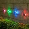 8-LED Solar Outdoor Wall Light for Garden & Courtyard | Solstice Home Lighting