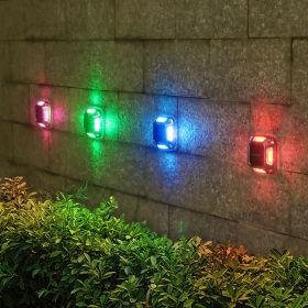 8-LED Solar Outdoor Wall Light for Garden & Courtyard | Solstice Home Lighting (Color: Multicolor, quantity: 4)