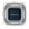 8-LED Solar Outdoor Wall Light for Garden & Courtyard | Solstice Home Lighting