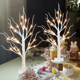 2 FT Lighted Birch Tree with LED Fairy Lights – Indoor Christmas Decoration (size: 2 Pack)