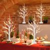 2 FT Lighted Birch Tree with LED Fairy Lights – Indoor Christmas Decoration