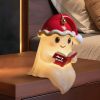 Christmas Decorations Ghost Reading Book Lamp with Santa Hat