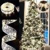 100 LED Christmas Tree Ribbon Lights – 32FT Battery Operated