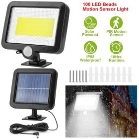 Solar Powered Outdoor Wall Light with Motion & Dusk-to-Dawn Sensor – IP65 Waterproof (Option: 1Pc Black)