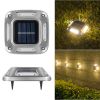 8-LED Solar Outdoor Wall Light for Garden & Courtyard | Solstice Home Lighting